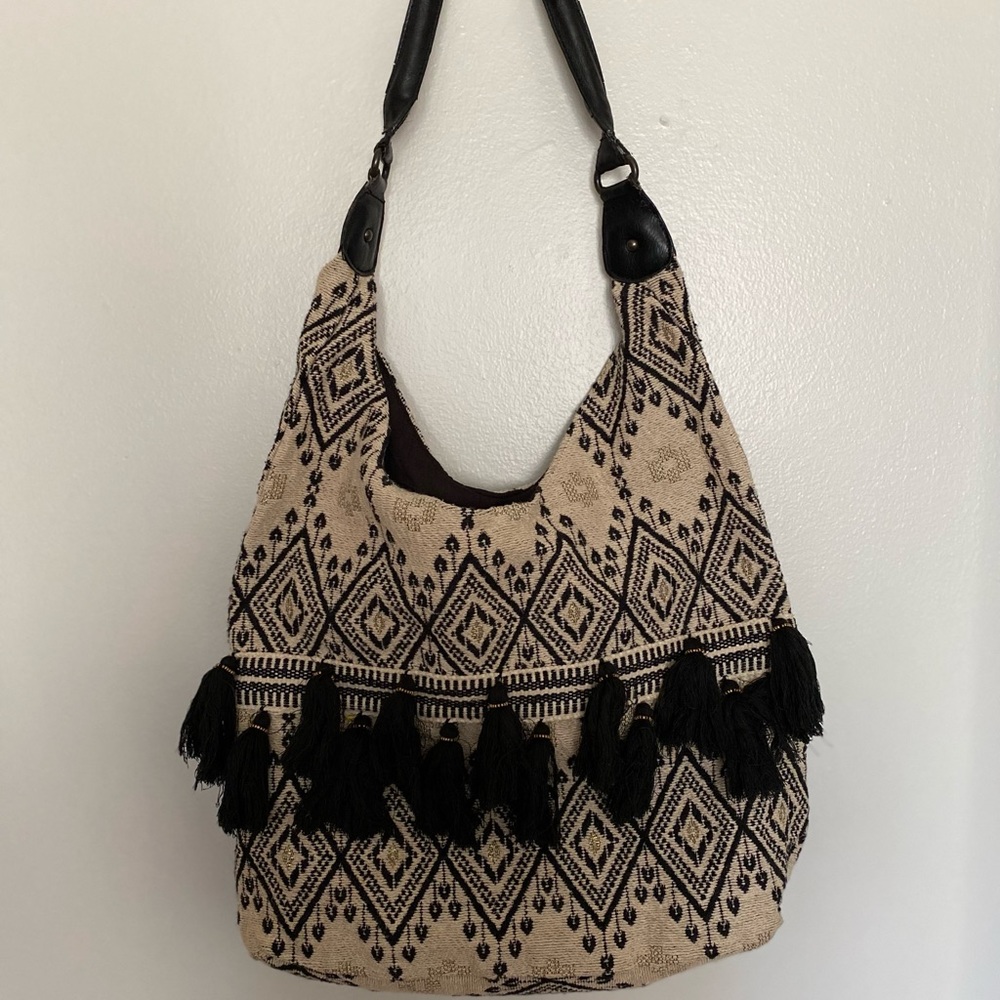 Mossimo Boho Tassle Tote Purse